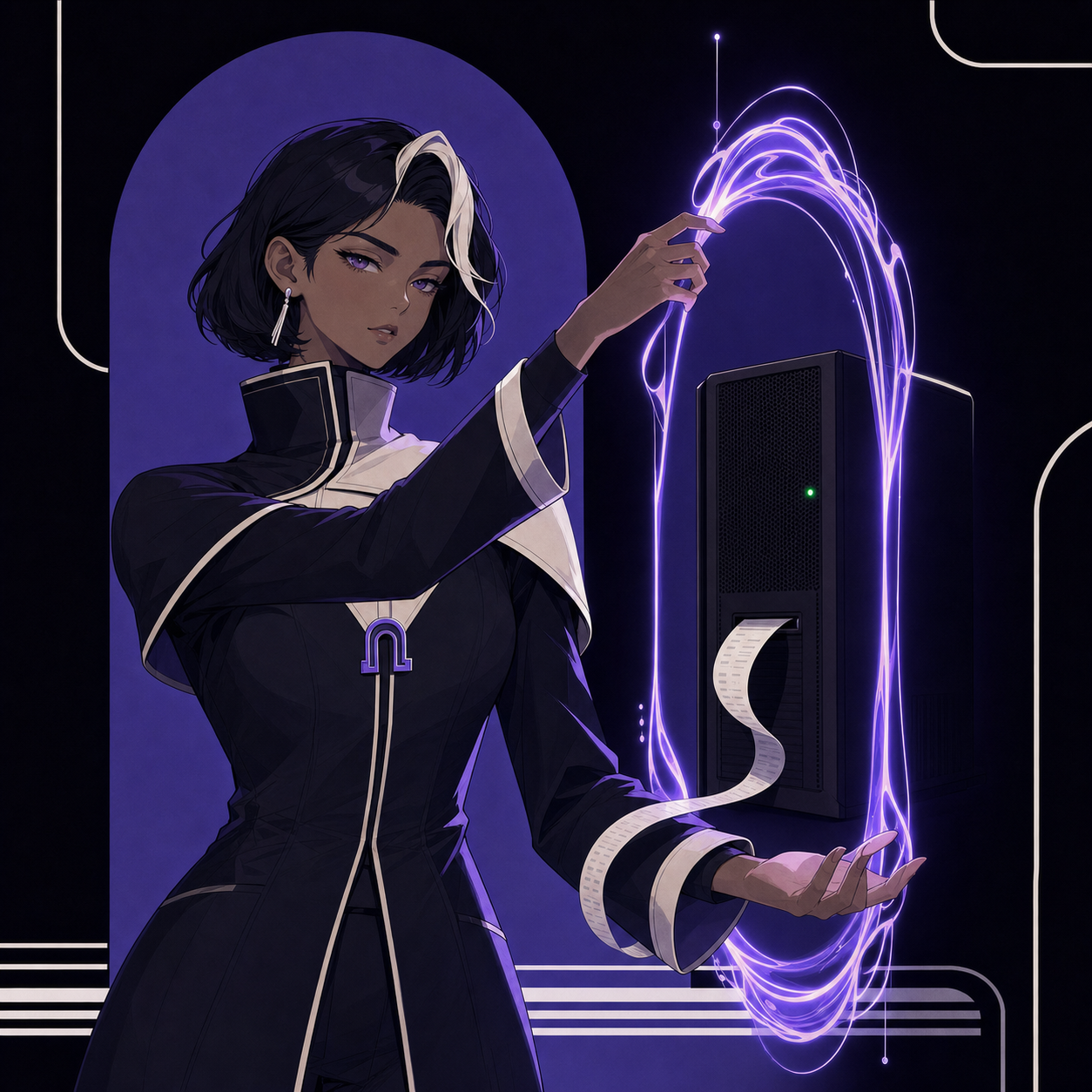 The Gatekeeper manifesting a Nuza portal around a GPU machine